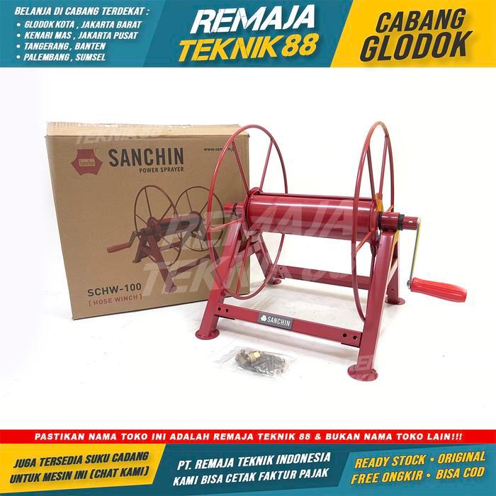 SANCHIN HR 100 METER ALAT GULUNGAN SELANG AIR TAMAN SELANG STEAM