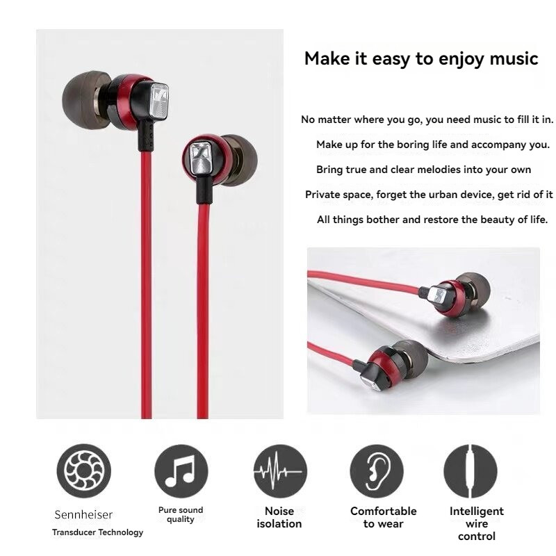 Sennheiser Cx300S In-Ear Bass Music Wired Headphones for Computers, Mobile Phones, and Games