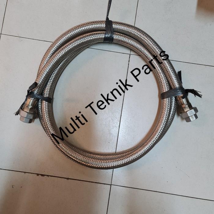 Flexible hose stainless watermur 1/2" inch panjang 1.5 meter