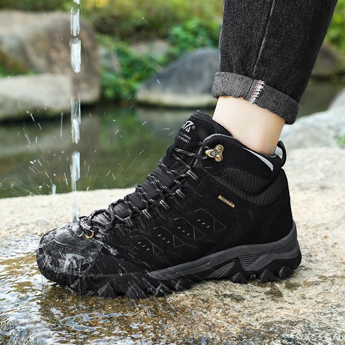 Eiger Aoki Adventure Sepatu Gunung 506 / 502 Black Grey Waterproof Soft Shell Outdoor Traveling