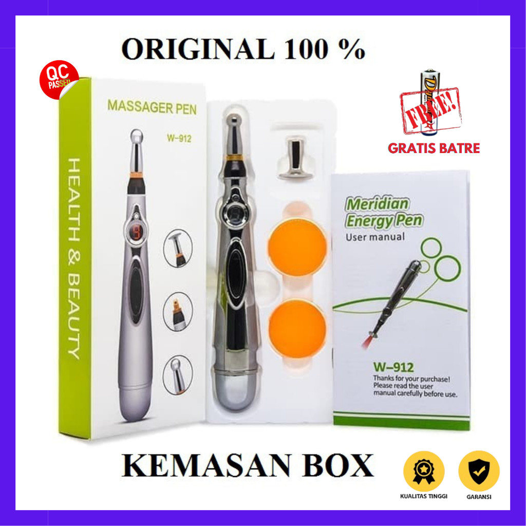 Pen Akupuntur Elektrik Acupunture Massager Laser Therapy Energy Alat Terapi Kesehatan Pijat Listrik 