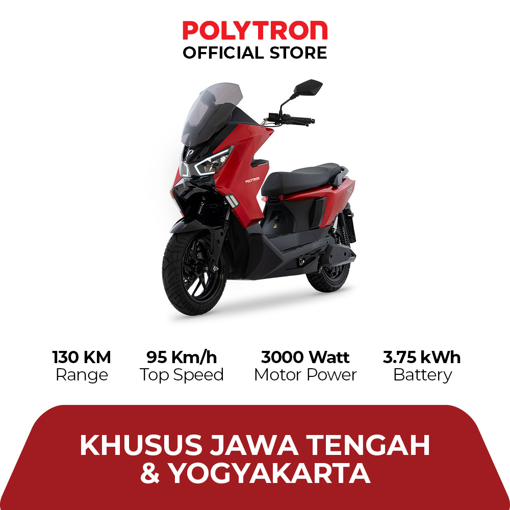 Polytron Fox-350 – Battery As A Service – Motor Listrik – OTR JAWA TENGAH & YOGYAKARTA, CILACAP, PUR