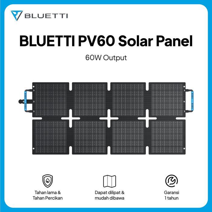 BLUETTI Sora 60W Solar Panel - 60W for Portable Power Station AC2A Foldable Solar Charger for Hiking