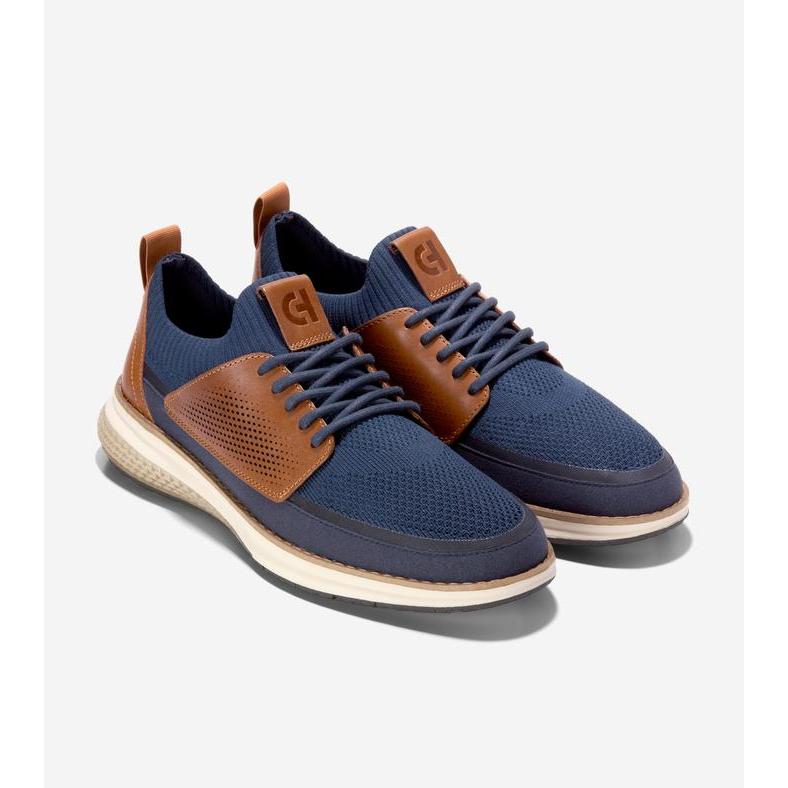 Cole Haan Men Originalgrand Energyweave Stitchlite - Sepatu Pria (Navy)