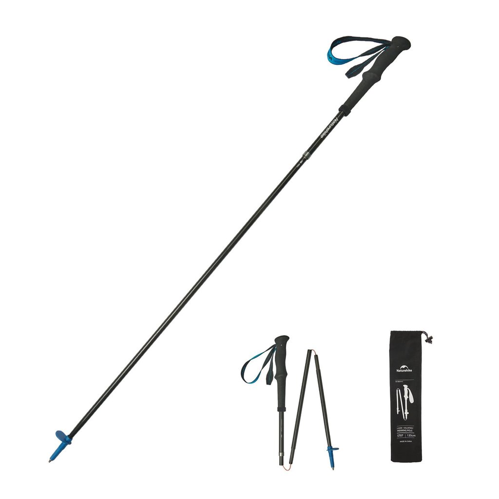 TREKKING POLE ST08 4 NODES AIR TREK EXT CARBON FIBER NATUREHIKE NH18D020-Z [D1s]