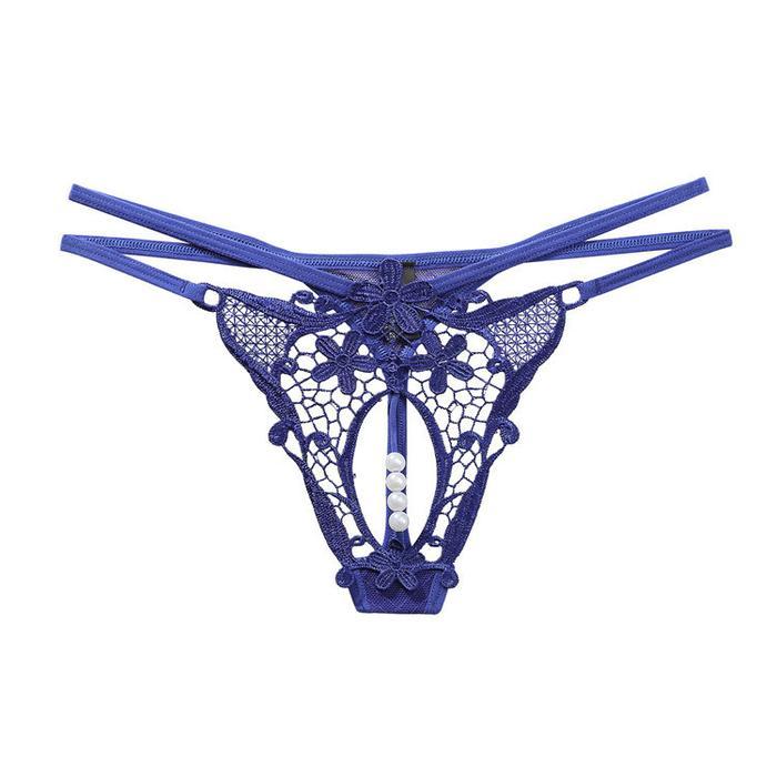 Wanita Celana Dalam transparan Lace Bordir Cd Mutiara G String C227-1