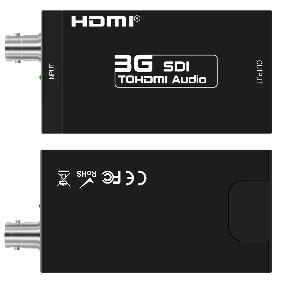 SDI Converter SDI to HDMI Converter 1080p 3G-SDI/SD-SDI to HDMI Video Audio Converter, BNC to HDMI