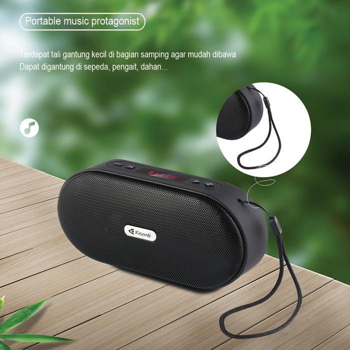 Kisonli Speaker Bluetooth Mini Tws S8Plus Wireless Bt Speaker Portable 1200Mah -Gratisongkir