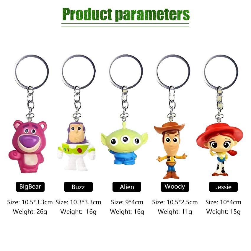 Toy Story Gantungan Kunci Karakter Buzz Lightyear Woody Sweater Alien Toy Story Keychain & Phone
