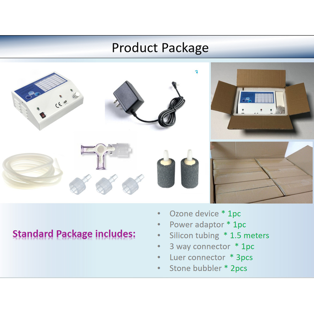 Ozone Generator Built-in Ozone Destructor for Ozonated Water & Oil Purifier Professional Medical O3