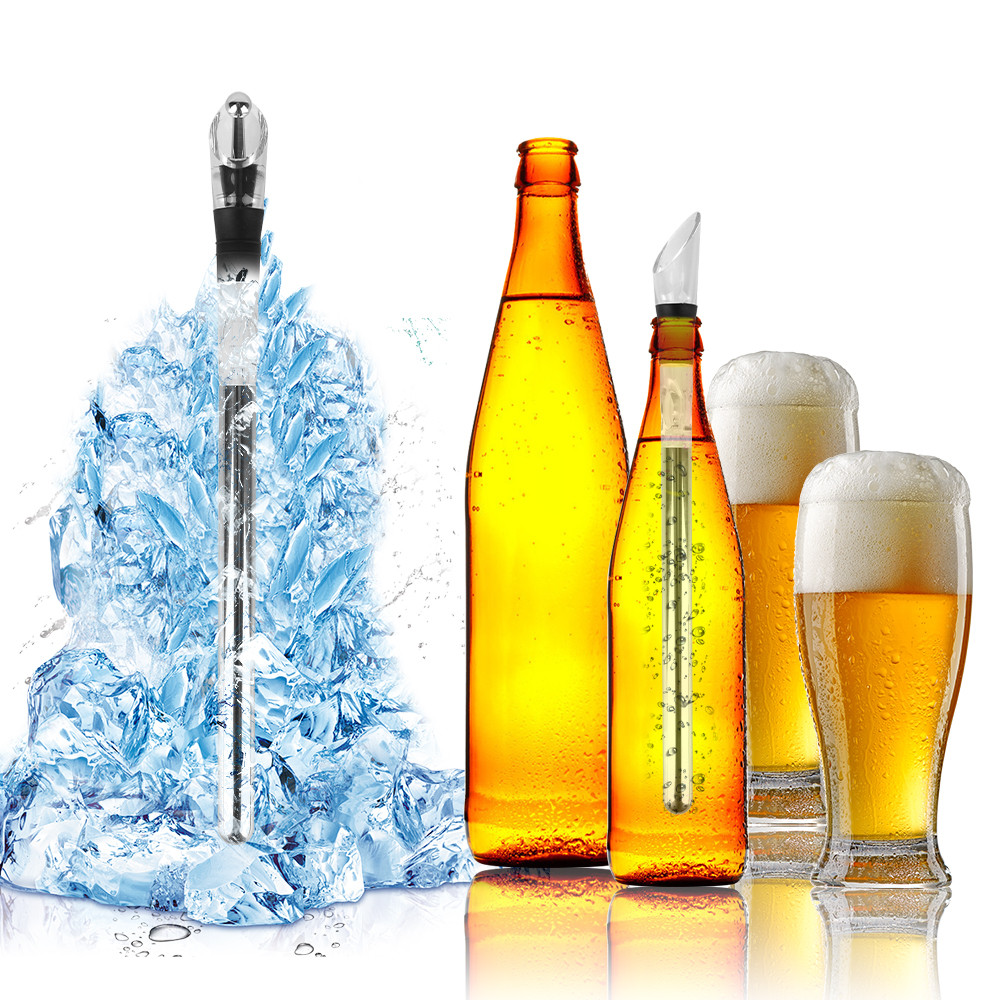 Rapid Iceless Wine Chilling Rod Wine Cooler Set Wine Bottle Cooler Stick Aerator Pourer Ice Chil Bar