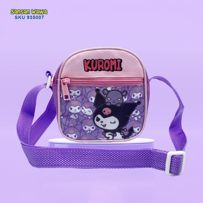 TERLARIS Kuromi Tas Selempang Oval size kecil