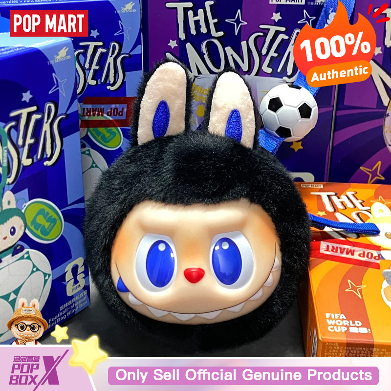 Genuine Popmart The Monsters Labubu Fifa World Cup Catch The Win Vinyl Plush Doll Collectible