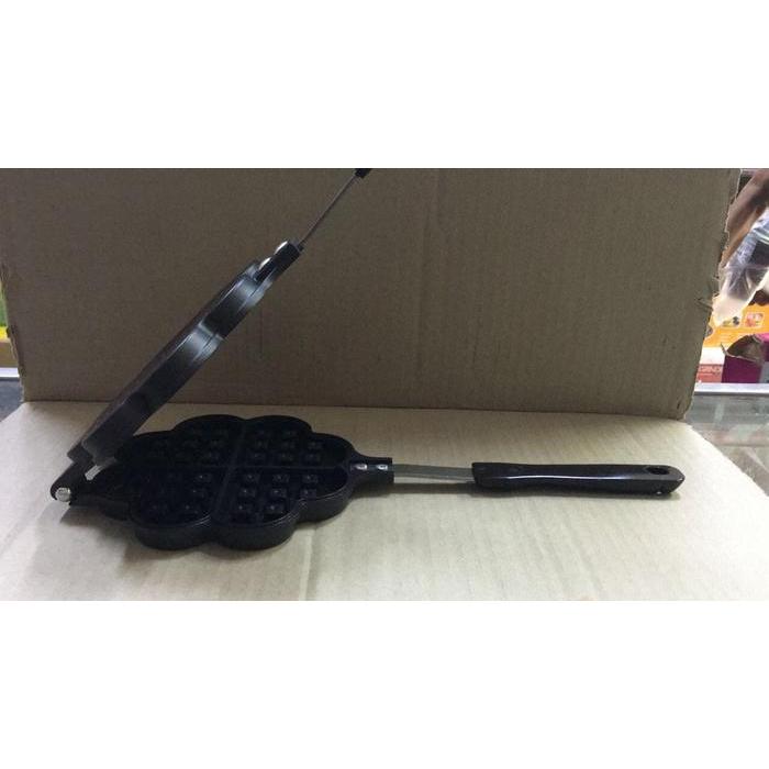 Cetakan Waffle Maker Teflon Bentuk Love/ Hati