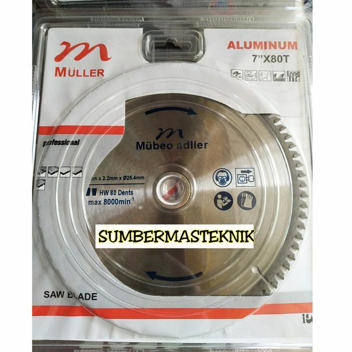Diskon Pisau Potong Alumunium 7" Mata Gergaji Circular Saw 7" Mata Gergaji Potong Alumunium 7"