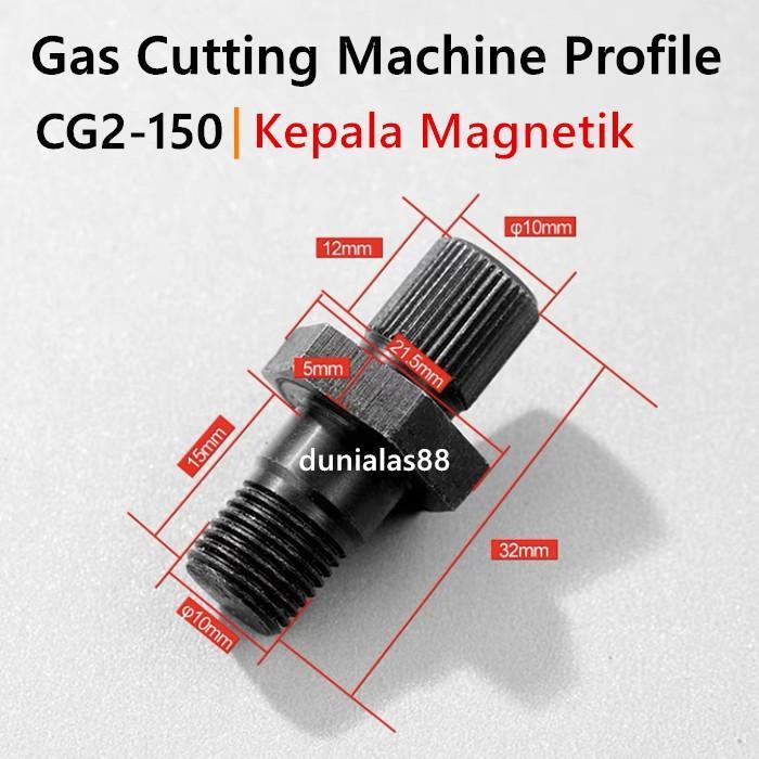 Kepala Magnetik Cg2-150 Gas Cutting Mesin Potong Profil Besi Cg2 150