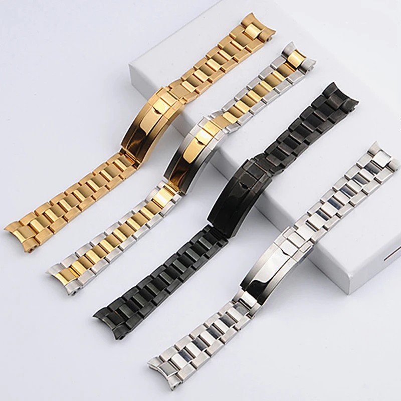 Solid Stainless Steel 20mm 21mm Watch Band For Rolex Oyster Perpetual Datejust DAYTONA SUBMARINER