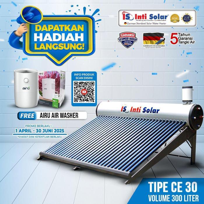 Solar Water Heater Pemanas Air Tenaga Surya INTI SOLAR 30 CE