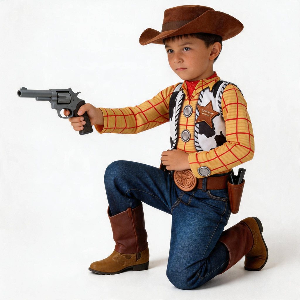 Adult Kids Woody Jessie Costume Couple Outfit Uniform Vest Hat Women Men Anime Movie Role Play