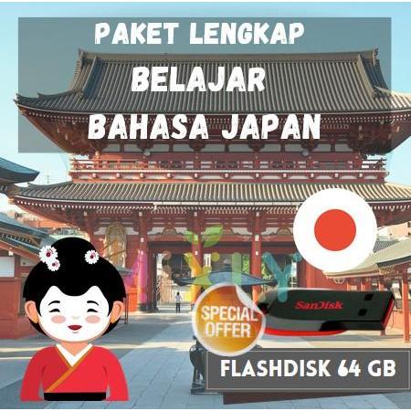 [Flashdisk] PAKET BAHASA JAPANESE : eBook Audio Video Belajar JEPANG