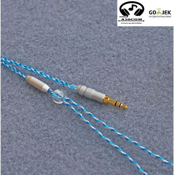 Diy Kabel Earphone Mix Biru Perak - No Mic Terbaik