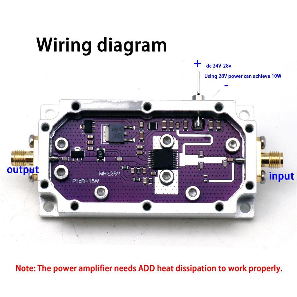 15W RF POWER AMPLIFIER SINGLE DIRECTIONAL 868MHZ 915MHZ 1.2GHZ 1.5GHZ 2.4GHZ FREQ FOR LORA HELIUM