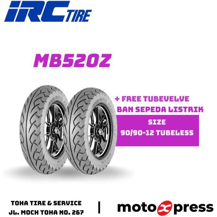 Ban Motor Listrik 90/90-12 IRC MB520z Tubeless