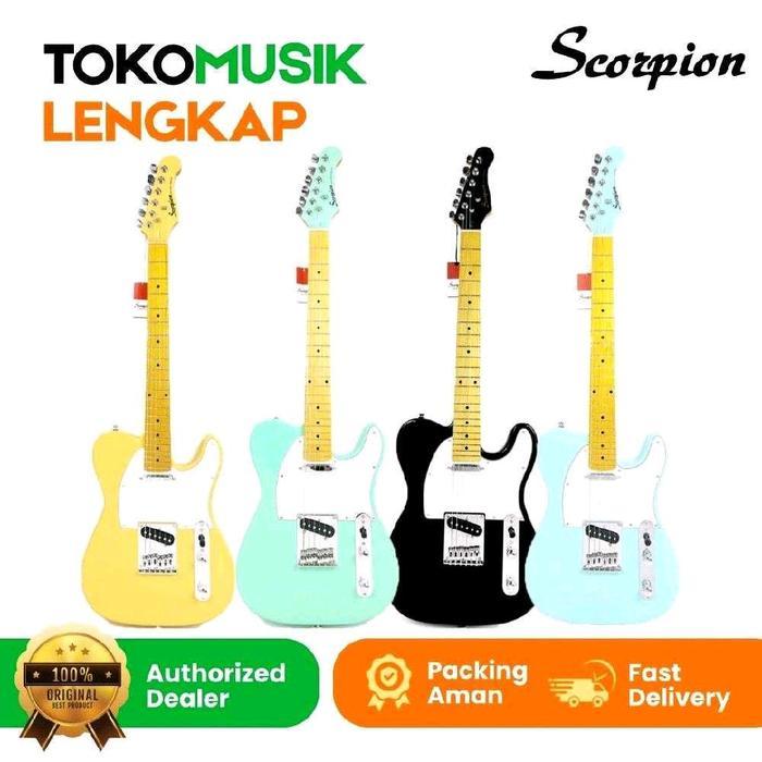 Guitar Electric Scorpion Telecaster ST130 Gitar Scorpion ST 130 Ori