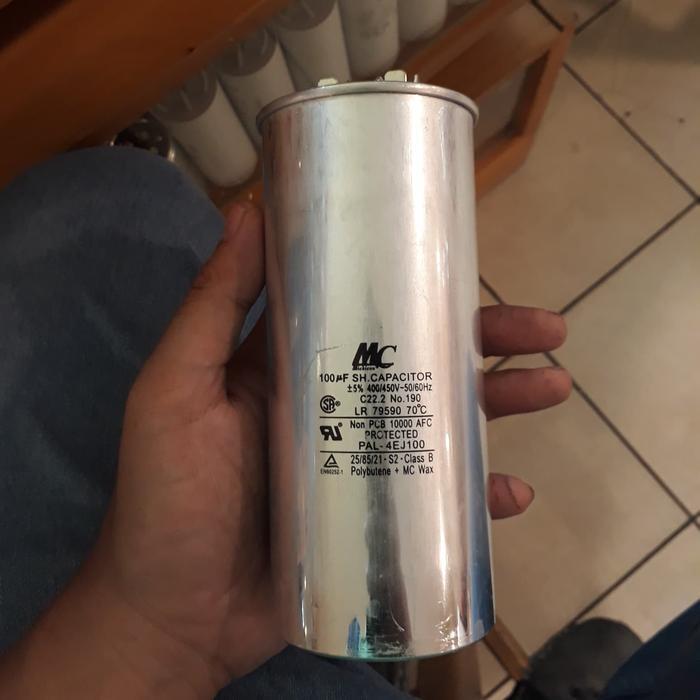 Kapasitor Running Mc 100Uf 400/450V