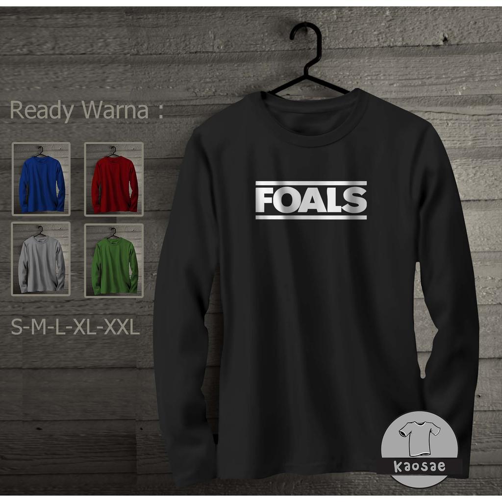 Kaos Foals  Logo Tangan Panjang Kaos Distro