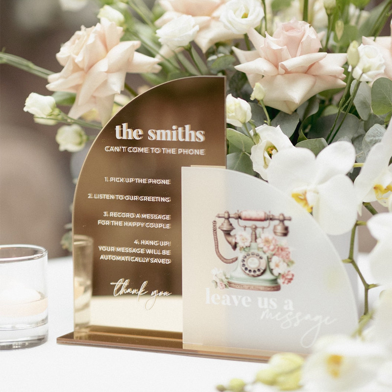 Wedding Audio Guestbook Sign,Audio Guest Book,After the Tone Sign,Gold Mirror Signs,Audio Book Table