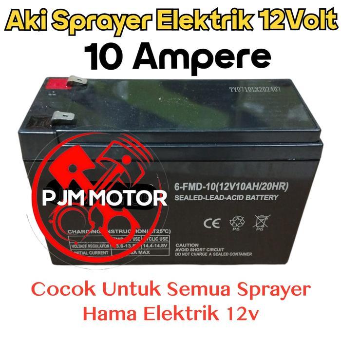 AKI baterai bateray mesin pompa hama sprayer gendong elektrik 16L