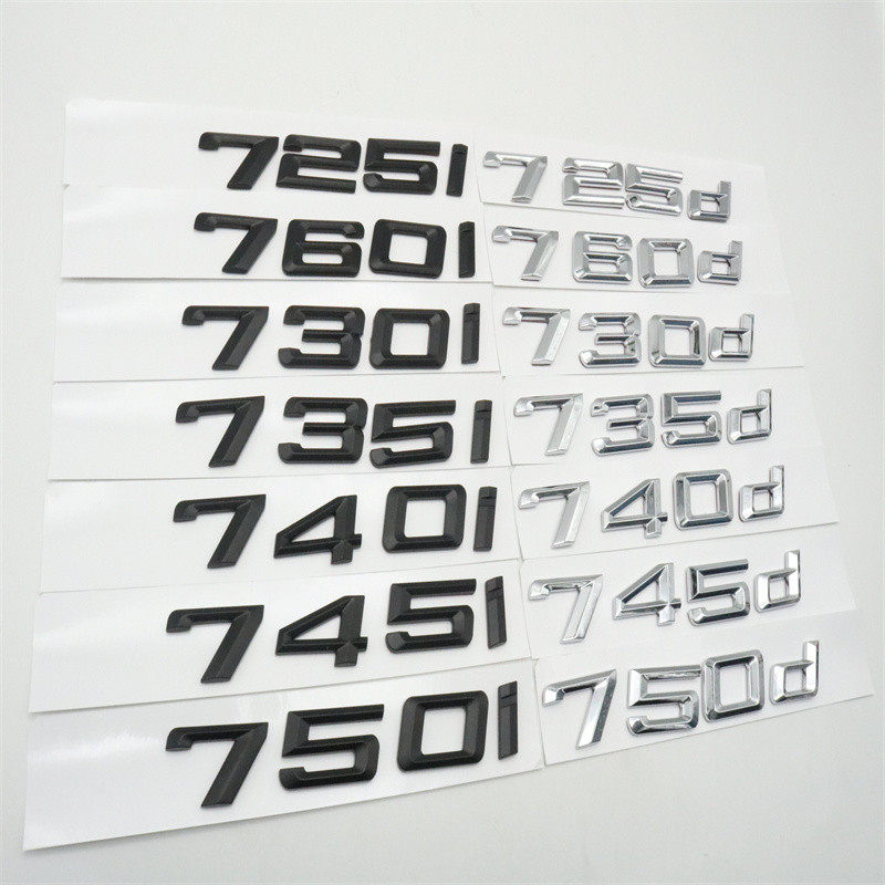REFIT DISCHARGE EMBLEM LETTER REAR TAIL LOGO FOR 7 SERIES 725I 730I 740LI 745I 750IL 760I 730D 735D