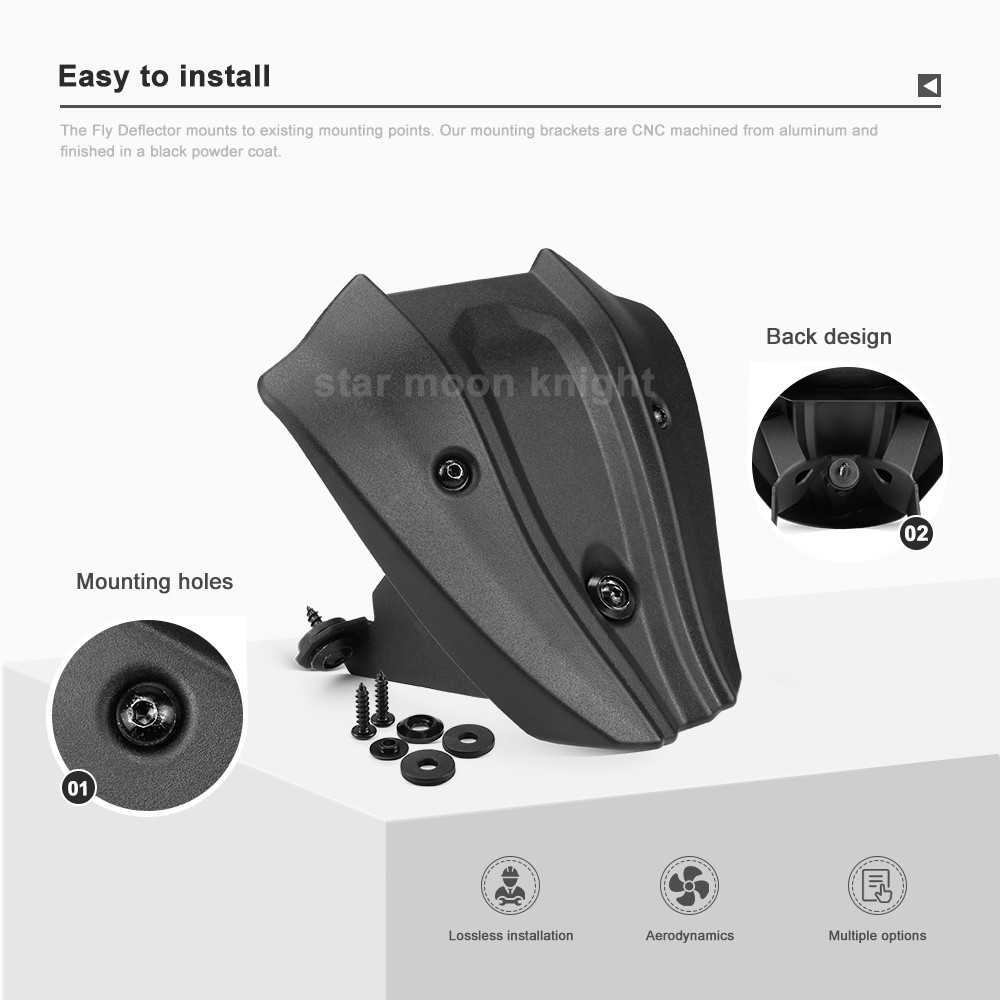 FOR HONDA CB650R CB 650R CB 650 R (2024-) MOTORCYCLE ACCESSORIES MINI WINDSHIELD WINDSCREEN FRONT