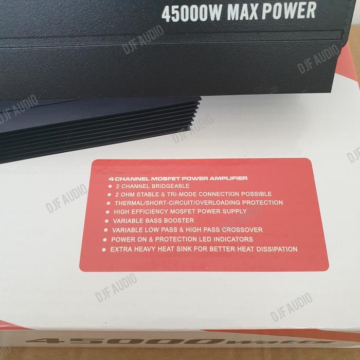 Power Soundman SM 4500 - 4 Channel - Power Amplifier Ampli Audio Mobil 4 Ch