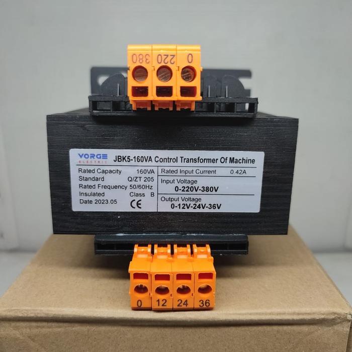 Vorge Transformer Trafo Step Down Jbk5 160Va 220V 380V Out 36V/24V/12V