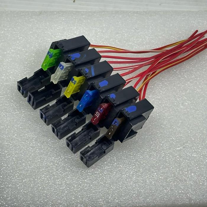 Rig Fuse Box Rumah Sikring Tancep + Sikring 7,5A 10A 15A 20A 25A 30A Universal Motor Mobil