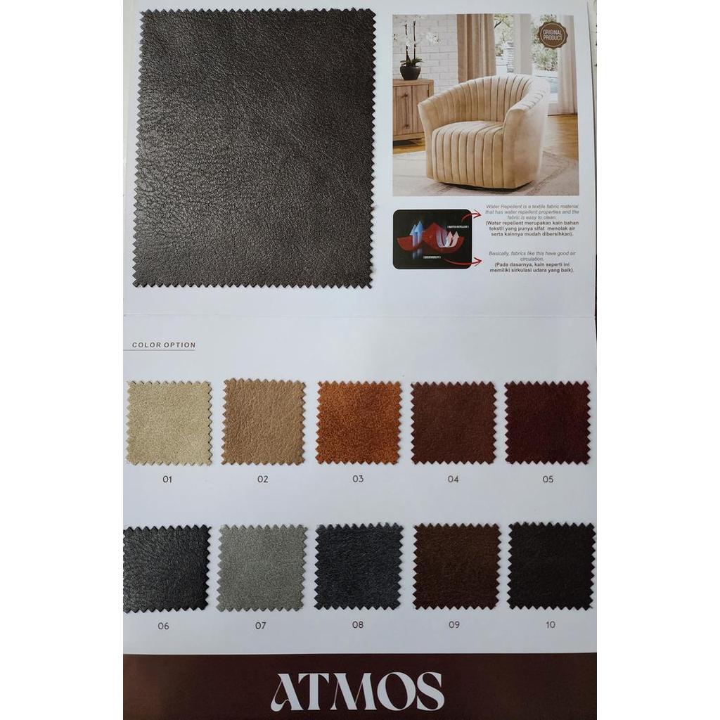 Terlaris KAIN WATER REPELLENT TAMPILAN OSKAR / KULIT SINTETIS JOK SOFA - ATMOS SALE