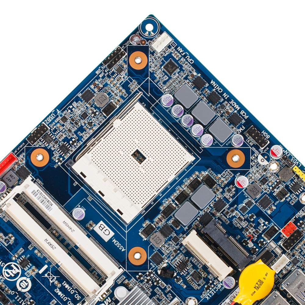 GIGABYTE MQHUDVI Mini-ITX Motherboard AMD A75 Socket FM2 4 x SATA III DDR3 16GB support AMD APU