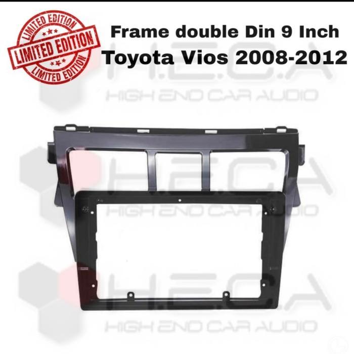 Frame Double Din 9 Inch Toyota Vios 2008-2012