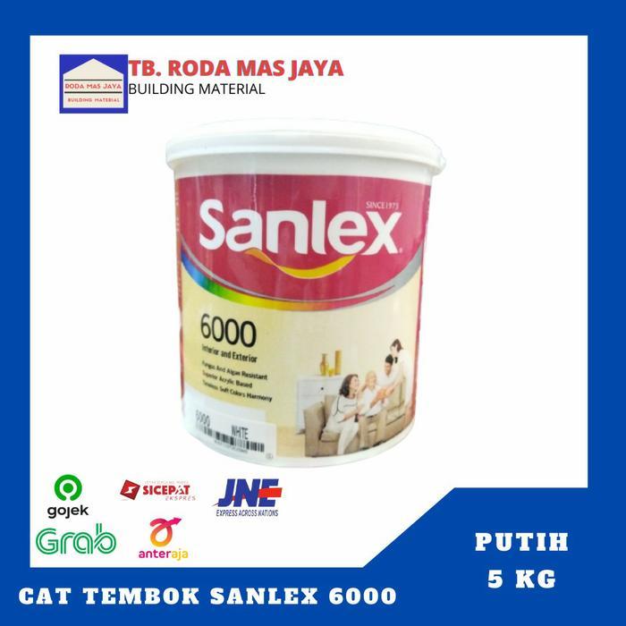 Cat Tembok / Wall Paint Merk Sanlex 6000 / Sanlex Putih @ 5 kg