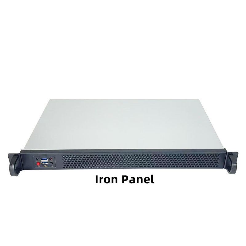 1U Rack Mount Mini-ITX Industrial Control Short Chassis 250mm Network Server Case with Fan for HTPC