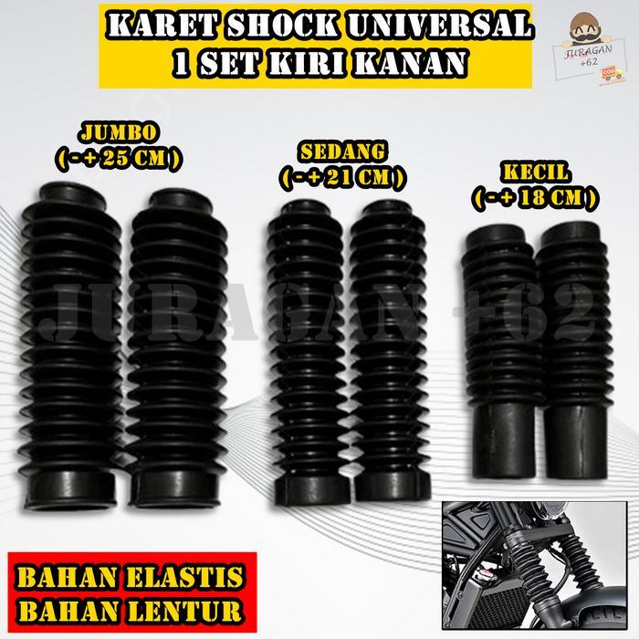 KARET SHOK SHOCK USD COVER PELINDUNG SHOCKBREAKER BREAKER UP SIDE DOWN MATIC MATIK BEBEK TRAIL Motor