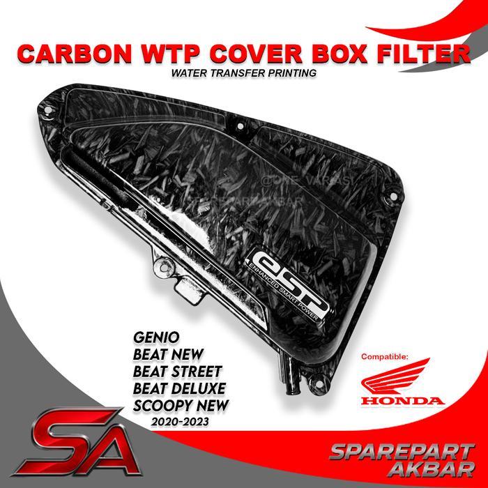 CARBON - TUTUP FILTER CARBON FORGED GENIO / TUTUP FILTER BEAT NEW CARBON FORGED BEAT DELUXE SCOOPY