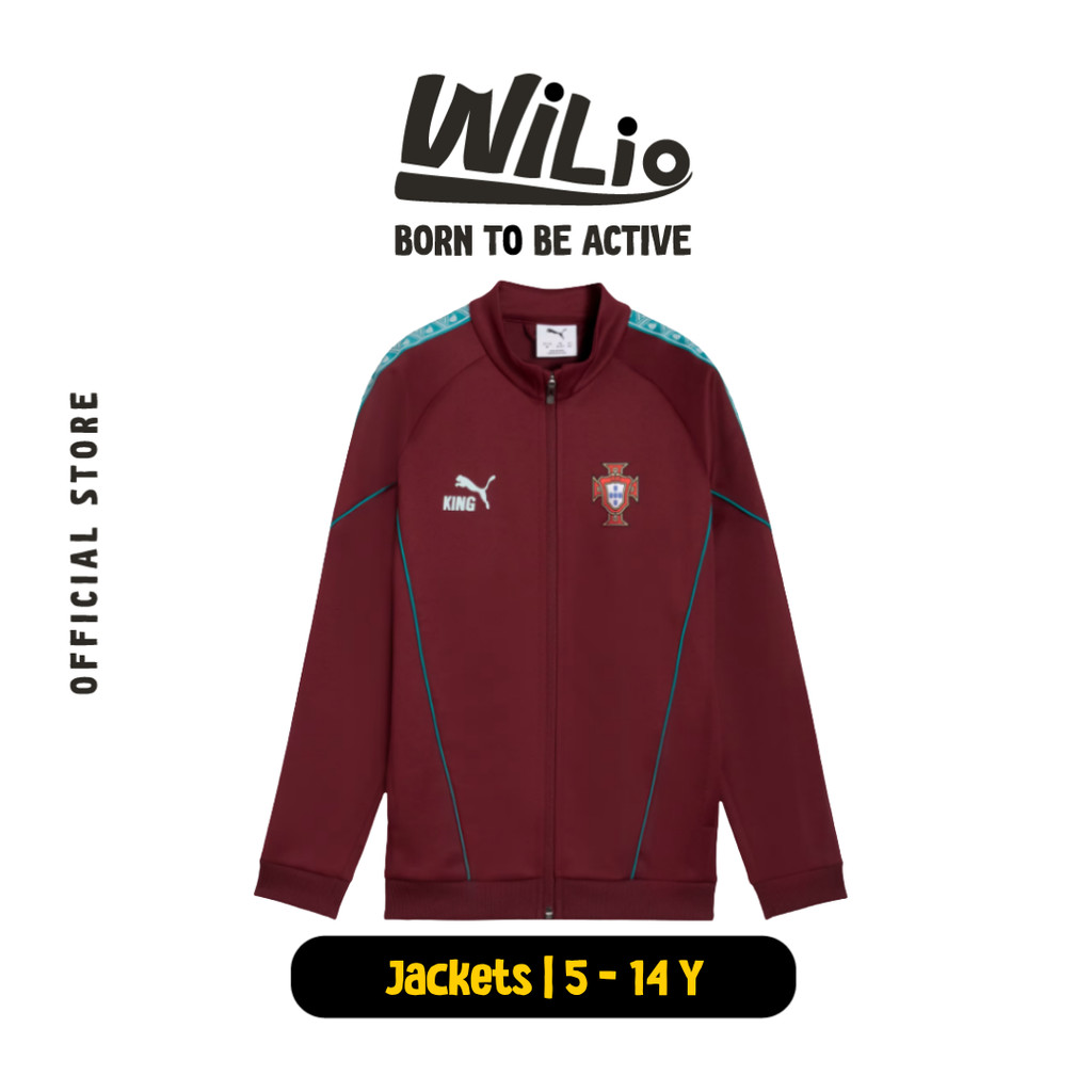 PUMA Portugal FPF KING Anthem Jacket Jr 78483524 - Jaket Anak (Merah)
