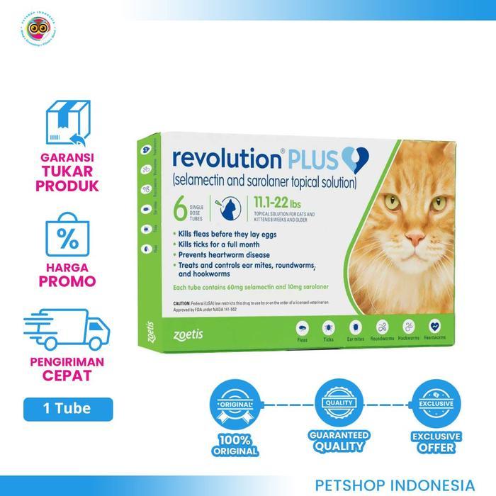 Revolution Plus Cat Green- obat tetes kutu kucing