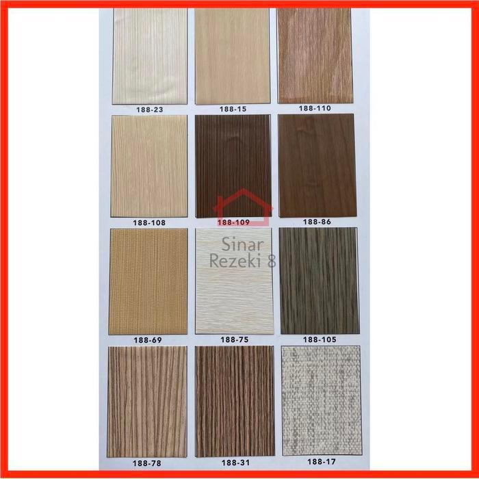 PVC Sheet Urat Kayu Taco Serat Pelapis Lemari Meja Furniture Tacon 2 .