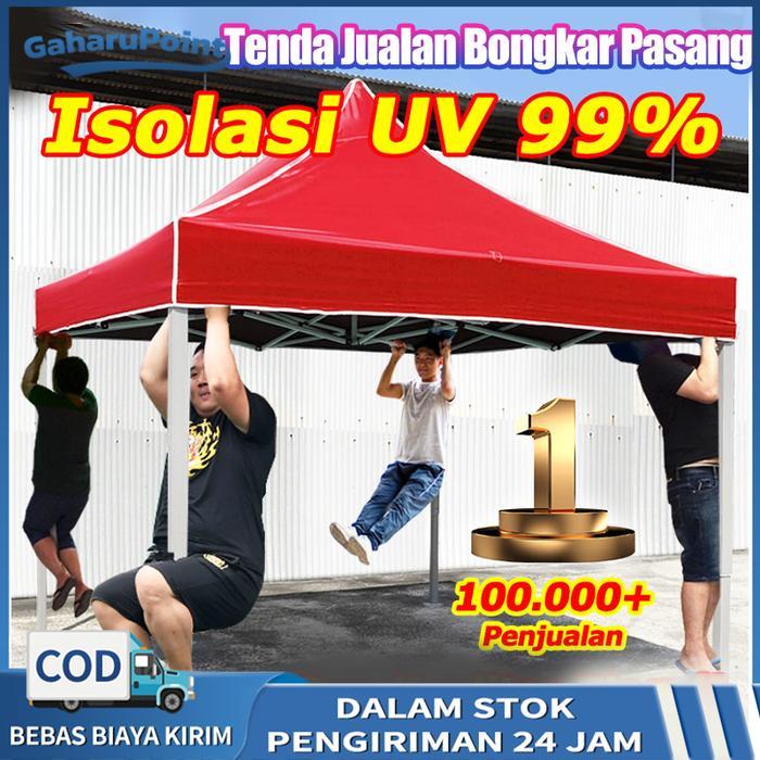 Tenda Jualan Bongkar Pasang Tenda Bazar Outdoor Tenda Gazebo Tenda Lipat Anti Air / Panas Atap Tenda