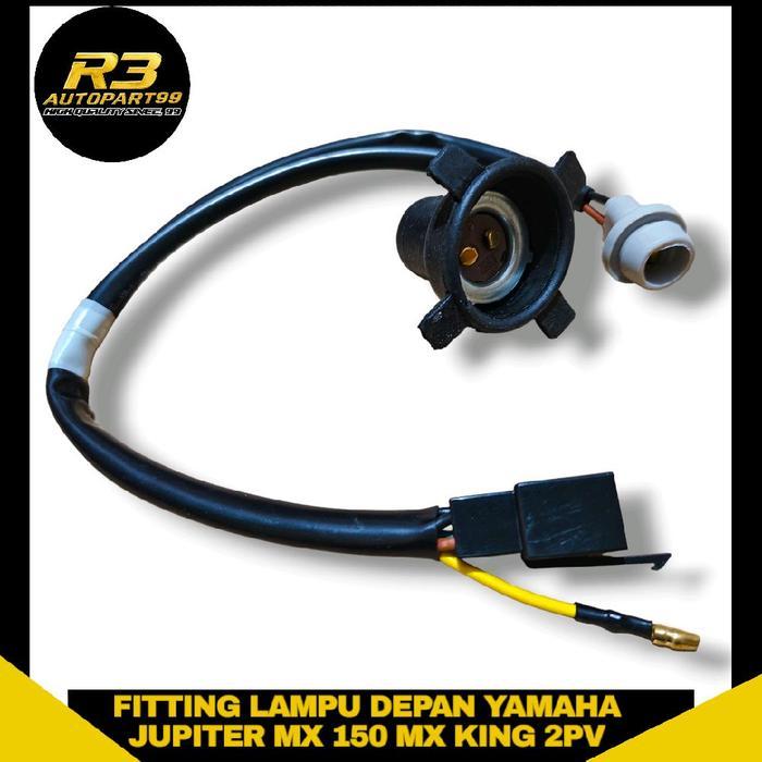 FREE ONGKIR KABEL SOCKET SOKET FITTING LAMPU DEPAN JUPITER MX 150 MX-KING 2PV SET SOKET LAMPU DEPAN