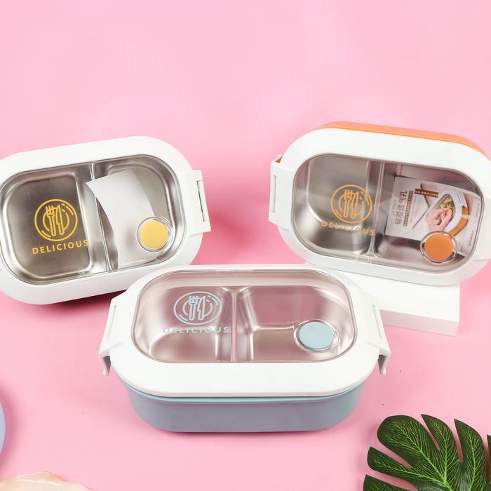 Sale Havin Lunch Box 2 Sekat Delicious - Stainless Steel